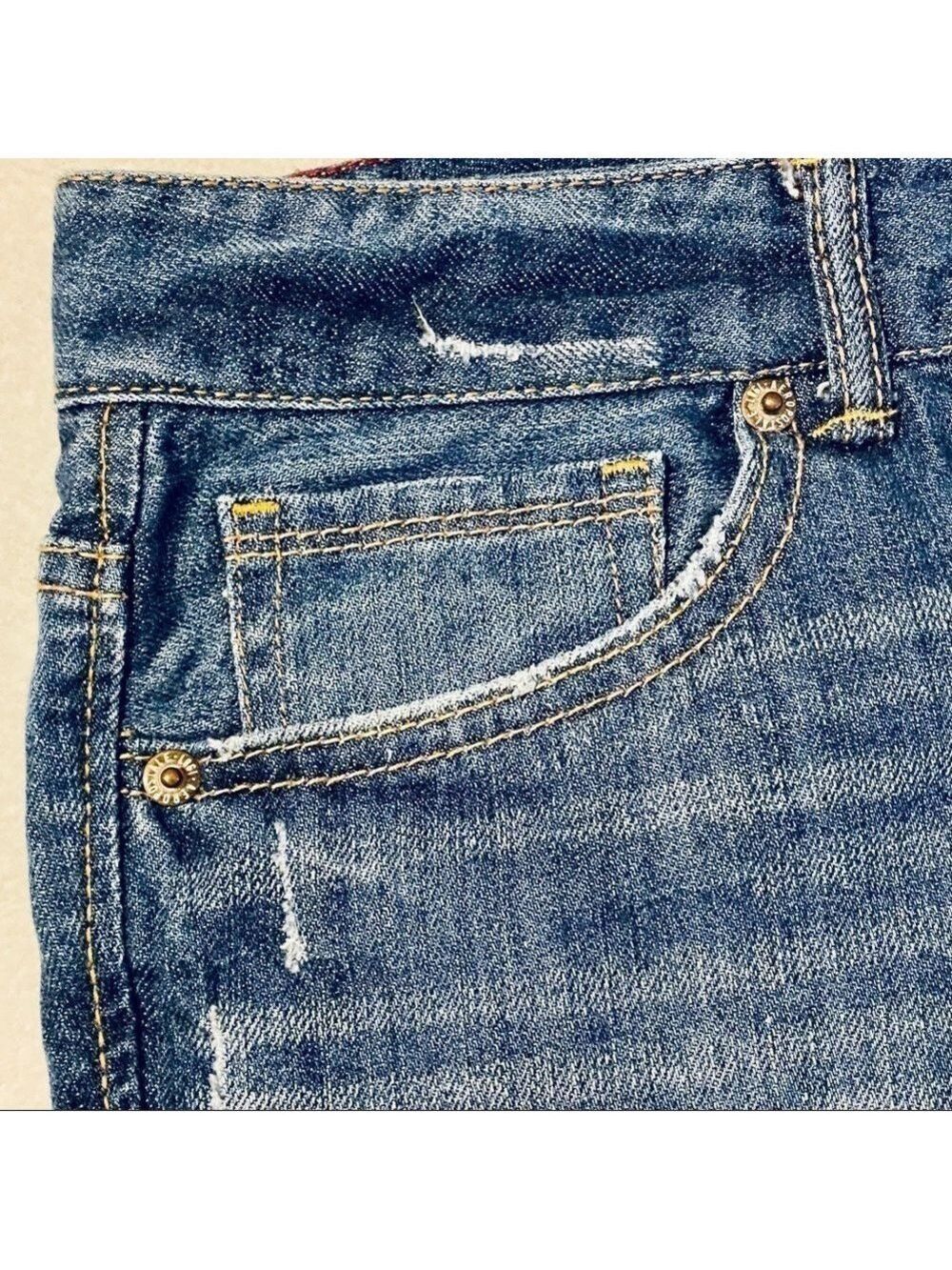 Aeropostale Low Rise Denim Distressed Cut Off Jean Shorts - Picture 9 of 16